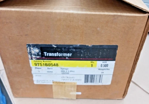 New GE .5 KVa 1 Phase Transformer 480 HV 120/240 LV 9T51B0548 3R Outdoor