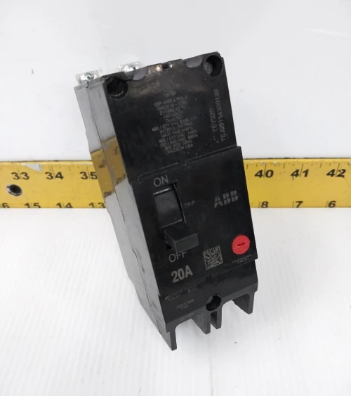 ABB / GE 20 Amp Bolt-On Circuit Breaker 480 VAC / 250 VDC 3 Pole TEY220