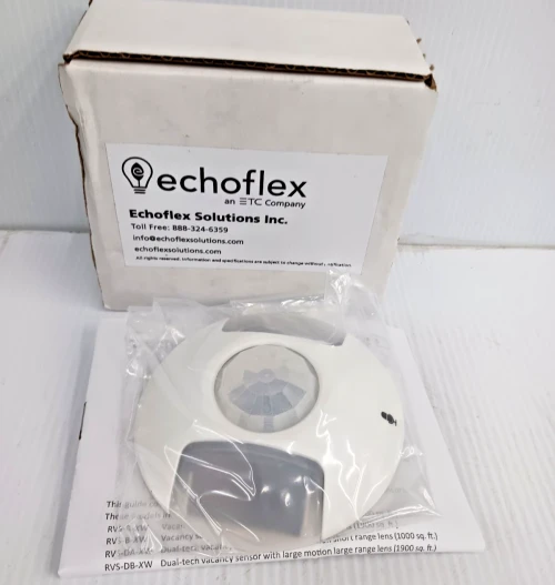 New EchoFlex 8188A1367-X-1 Wireless Vacancy Occupancy Pir Dual Tech Sensor