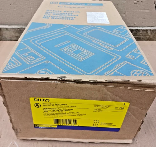 New Sealed Square D 100 Amp Non-Fusible Safety Switch 3P 240 V DU323