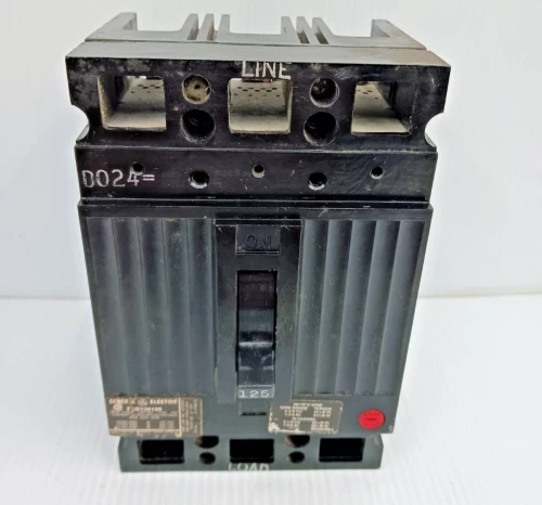 General Electric GE 125 Amp Circuit Breaker TED136125 3 Pole 600 Vac