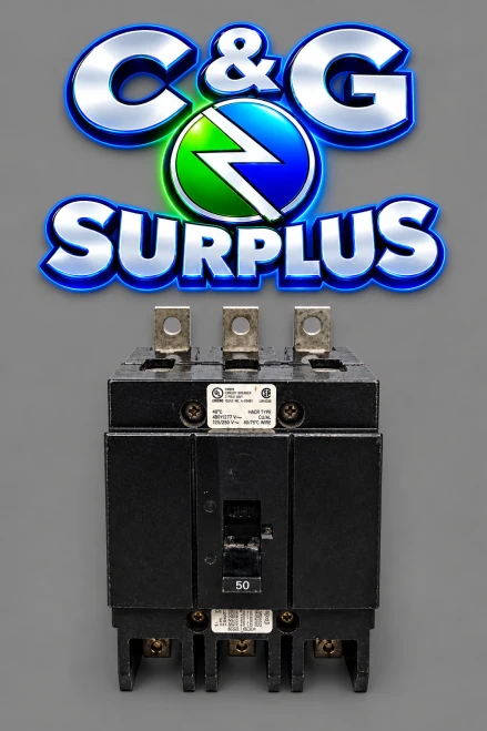 New Eaton 50 Amp Circuit Breaker GHB3050 3 Pole 240/277/480 Vac NTO