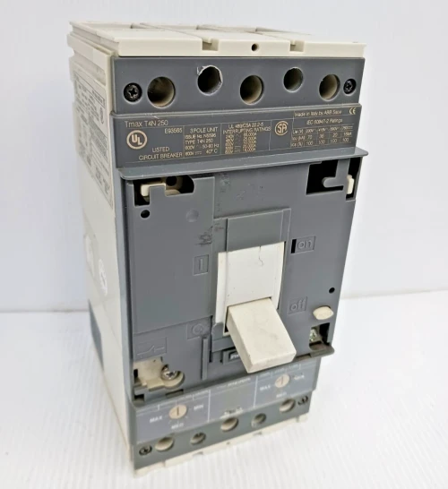 ABB Sace 250 Amp Circuit Breaker 480 Vac without Handle/Cover T4N250