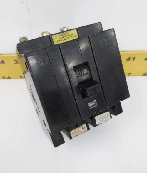 Square D 40 Amp Bolt-On Circuit Breaker 480Y/277 VAC 3 Pole EHB34040
