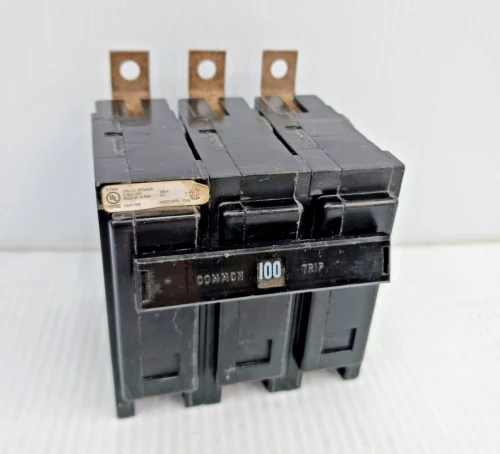 Eaton 100 Amp Bolt-on Circuit Breaker QBHW3100H 3 Pole 240 Vac 22kA