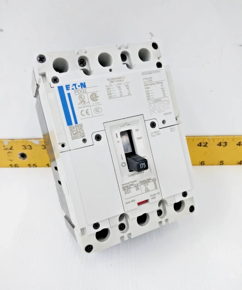 Eaton 175 Amp Circuit Breaker 600 VAC / 250 VDC 3 Pole PDG23M0175TFFL