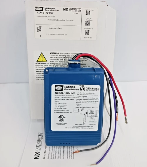 New Hubbell NX Room Controller 1 SPST NXRC2-1RD-UNV