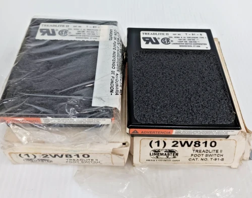 Lot of 2 New Linemaster T-91-S TreadLite II Foot Switch