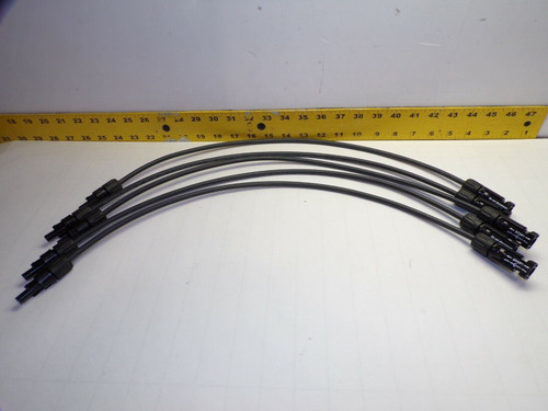 5) NEW 24" SOUTHWIRE 10 AWG (5.26 mm2) PV WIRE EXTENSION CABLES  E316464