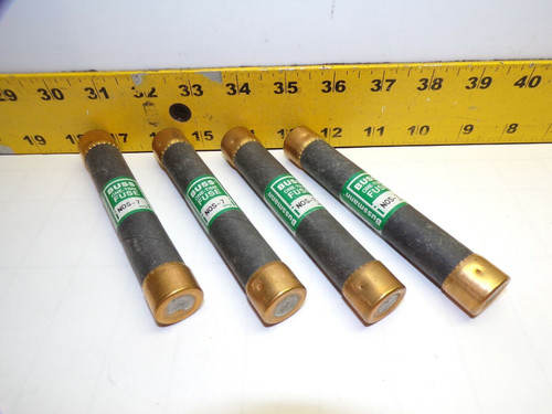4) NEW COOPER/BUSS 7 AMP ONE-TIME FUSES 600 VAC CLASS H  NOS-7  LOT OF 4