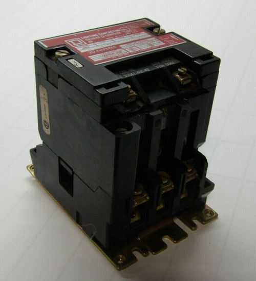 SQUARE D 30AMP LIGHTING CONTACTOR 120V COIL 8903 SMG2 SERIES A