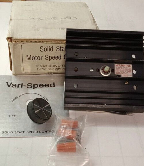 NEW KB ELECTRONICS SOLID STATE MOTOR SPEED CONTROLLER 10 AMP 120 VAC KBWC-11LK