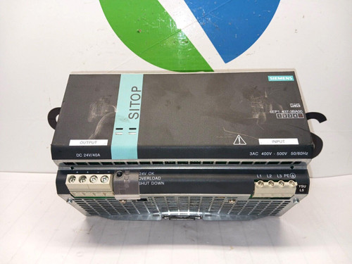 SIEMENS 6EP1 437-3BA00 SITOP POWER SUPPLY 24 VDC OUTPUT