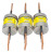 (3) Cooper Bussmann 600 Amp Low-Peak Dual-Element Time-Delay Fuses LPN-RK-600SP