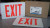 NEW THOMAS & BETTS ECLXN4R PLASTIC SELFPOWERED LED WHITE EXIT SIGN 120/347 VAC