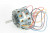NEW FASCO 1/8 HP DOUBLE SHAFT 3 SPD HVAC MOTOR 1050 RPM 230V NEMA 42 FRAME D1013