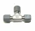 3) NEW PARKER HANNIFIN 1/4X1/4X1/4" TEE UNION #4-4-4 JBZ-SS