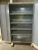 GRAY STEEL 4 SHELF STORAGE/TOOL CABINET 84" x 48" x 24" QUARTER TURN LOCK
