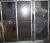 NEW 3 ALUMINUM DOOR SET 67" X 24-1/4" WITH BOTTOM TOP TRACK FOR FACTORY MACHINE