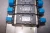 SMC 9 BANK MANIFOLD W/ 5 SOLENOID VALVES VSS8-8-FG-D-3EZ-V1 24 VDC COIL