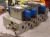 SMC 5 BANK MANIFOLD W/ 3 SOLENOID VALVES VSS8-8-FG-D-3EZ-V1 24 VDC COIL