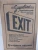 New Lithonia LES1G Green Die Cast Emergency Exit Sign