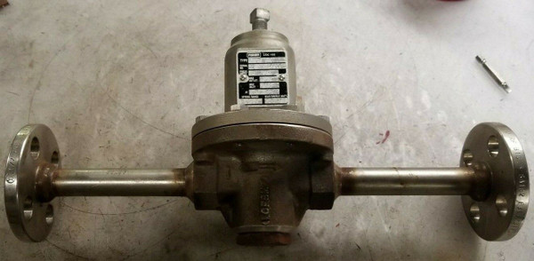 FISHER 1/2" FLANGED SS HIGH PRESSURE REGULATOR 240 PSI SPRING 24-75 95H