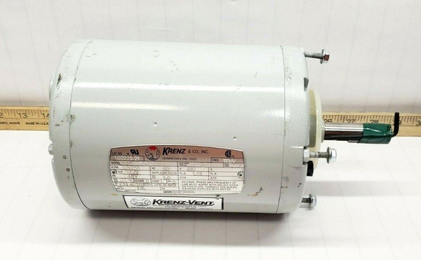 NEW LEESON KRENZ-VENT 1/2 HP AC ELECTRIC MOTOR 460 VAC 48Y 1750 RPM 100229.21