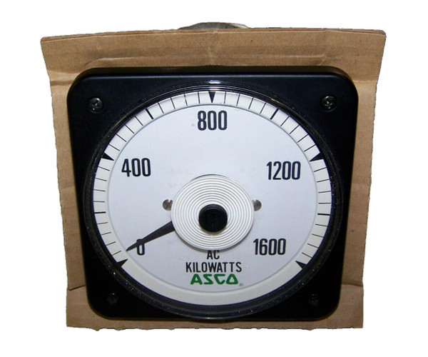 NEW ASCO CROMPTON BLS-77 0-1600 AC KILOWATTS PANEL METER  491942-040-D-V