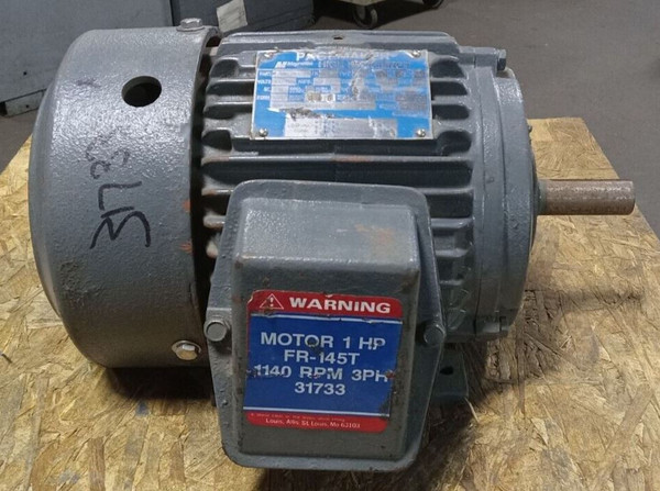 MAGNETEK PACEMAKER 1 HP AC MOTOR 230/460 VAC 3Ø 1145 RPM 145T FRAME N105