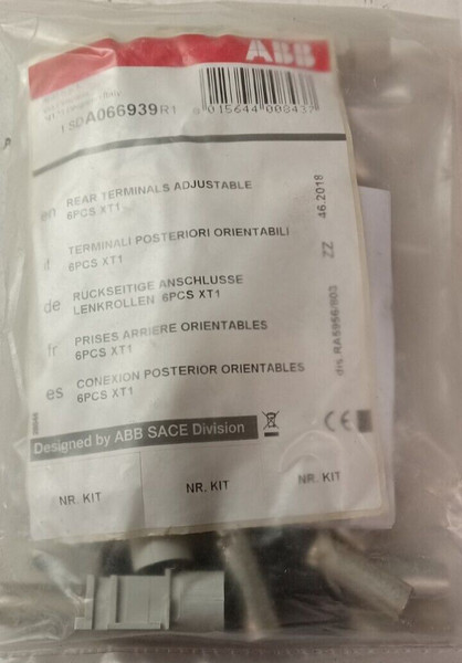 NEW ABB SACE2 XT REAR ADJUSTABLE TERMINAL KIT W COVERS 1SDA066939R1 1SDA066655R1