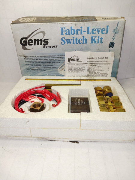 NEW GEMS SENSORS FABRI-LEVEL SWITCH KIT 2" MNPT 20 VA 150 PSI LEAD WIRES 24576