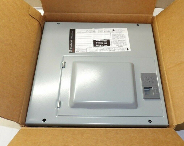 NEW GE 125 AMP 240 VAC TYPE 1 MAIN LUG 6 SPACE 12 CIRCUIT 1Ø 3 WIRE TLM612SCUD