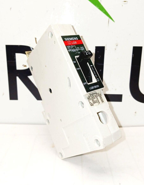 SIEMENS LGB1B020 20 AMP BOLT-ON CIRCUIT BREAKER 1 POLE 347 VAC 125 VDC
