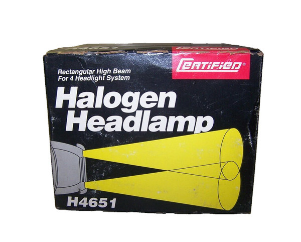 NEW CERTIFIED H4651 RECTANGULAR HIGH BEAM FOR 4 HEADLIGHT SYSTEM