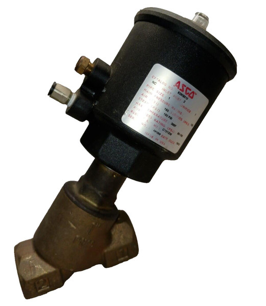 ASCO BRONZE ANGLE VALVE 1" NPT N.C. 150 PSI  8290B010