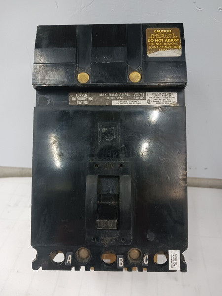 SQUARE D 60 AMP CIRCUIT BREAKER 3 POLE 240 VAC FA32060