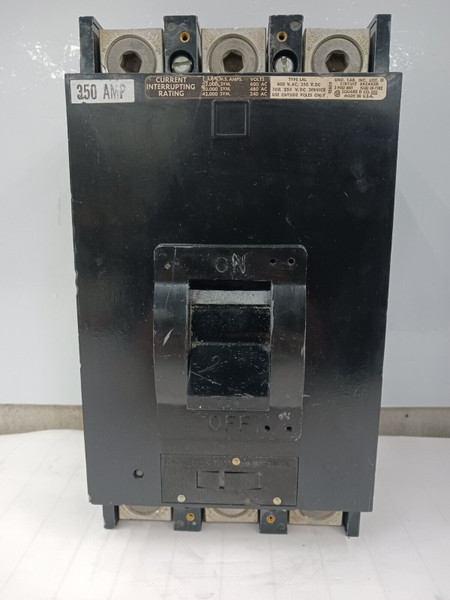 SQUARE D 350 AMP CIRCUIT BREAKER 3 POLE 600 VAC LAL36350