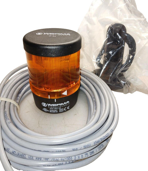 NEW WERMA AMBER STROBE BEACON LIGHT  840-085-00