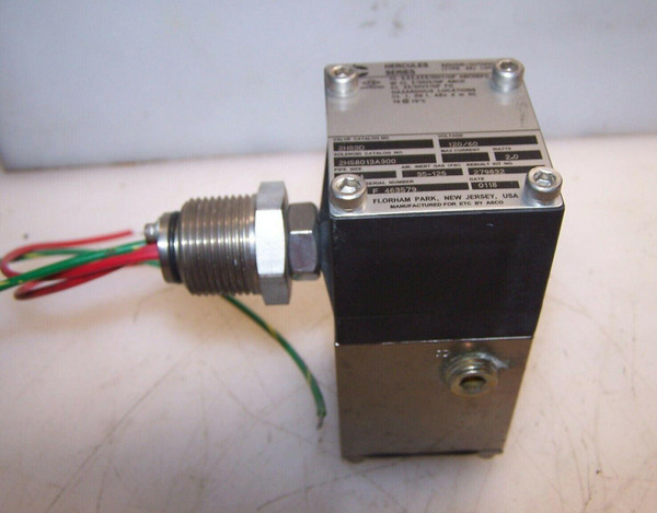NEW ASCO ETC HERCULES 3-WAY 1/4" PORT SOLENOID VALVE 2HS3D 120 VAC  2HS8013A300