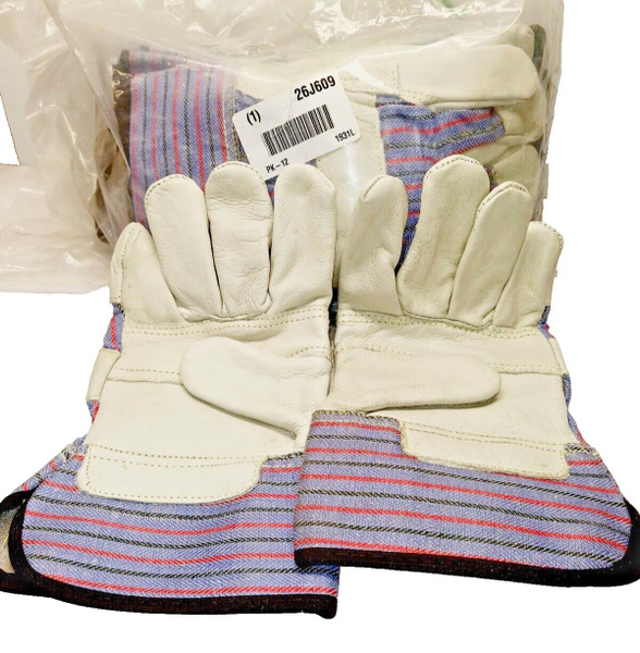 12) NEW MCR INDUSTRIAL WORK GLOVES 100% COTTON  LOT OF 12