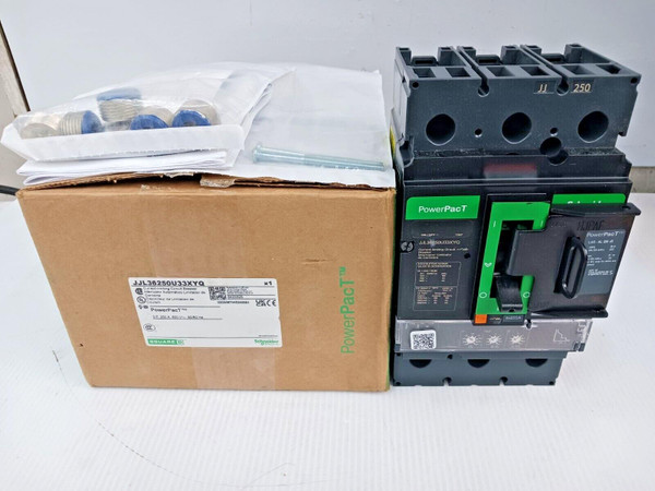 NEW SQUARE D 250 AMP POWERPACT CIRCUIT BREAKER 3 POLE 600 VAC JJL36250U33XYQ