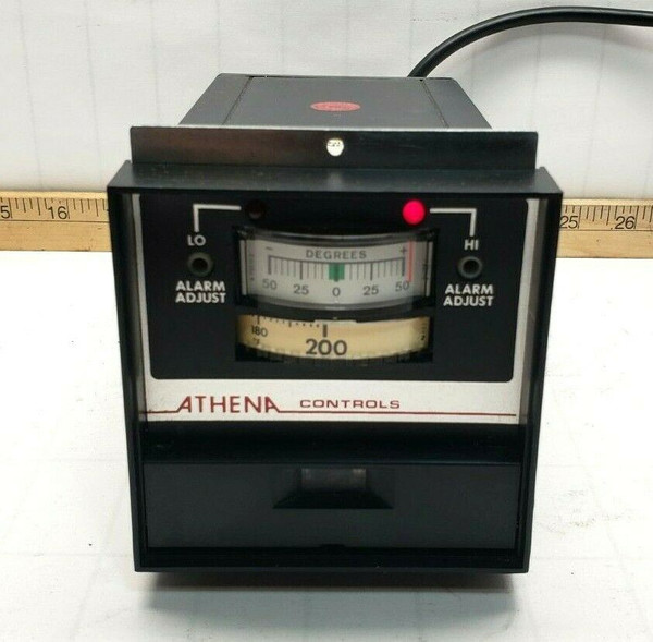 ATHENA CONTROLS TEMPERATURE CONTROLLER 120/240 VAC 1Ø 10A 0-200°F  2221-ZE-50