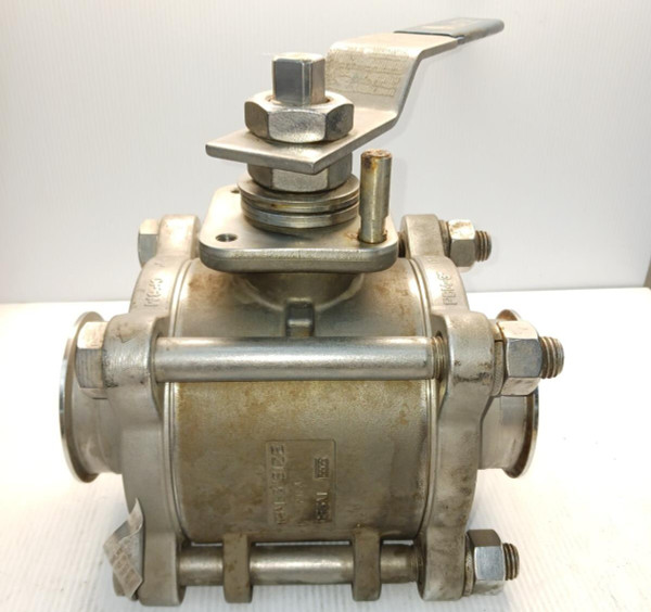 PBM 3" STAINLESS STEEL SANITARY BALL VALVE CF3M 720 PSIG  SIHLK5G-A