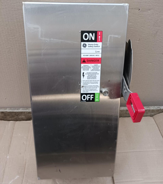 New Abb Ge Th4322SS 60 A Stainless Fusible Safety Disconnect Switch 240 Vac 3p
