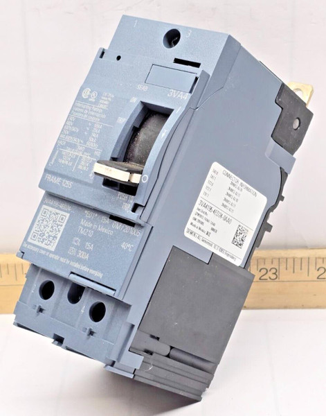 New Siemens 15 Amp Bolt-On Circuit Breaker 480 VAC 2 Pole  3VA4195-4ED24-0AA0