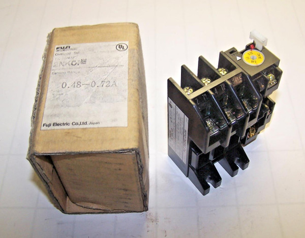 New Fuji Thermal Overload Relay 0.48 - 0.72 Amp  2NK0FE TYPE TK-1SN/UD