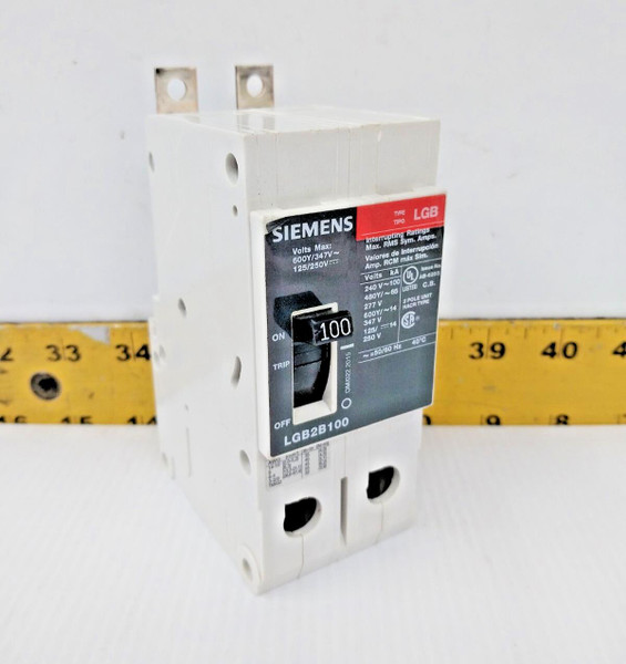 Siemens 100 Amp Bolt-On Circuit Breaker 480 VAC 2 Pole  LGB2B100