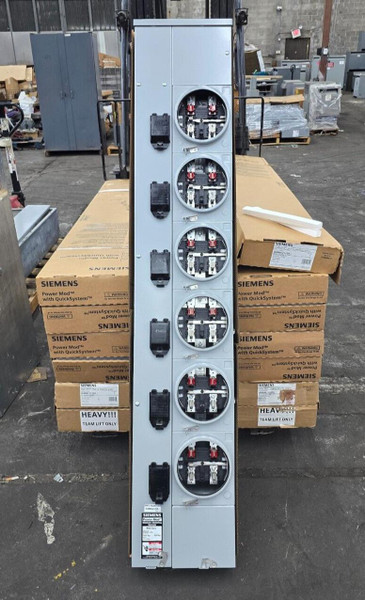 New Siemens Power Mod 1200 Amp Meter Stack 6 Position 125A 240 VAC WMM62125RJ