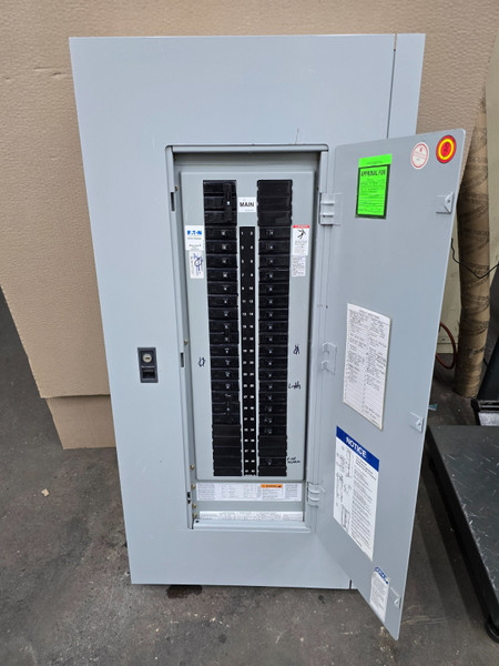 Eaton 100 Amp Main Breaker Flush Mount PRL1a Panelboard 208Y/120 VAC 3Ø 42C